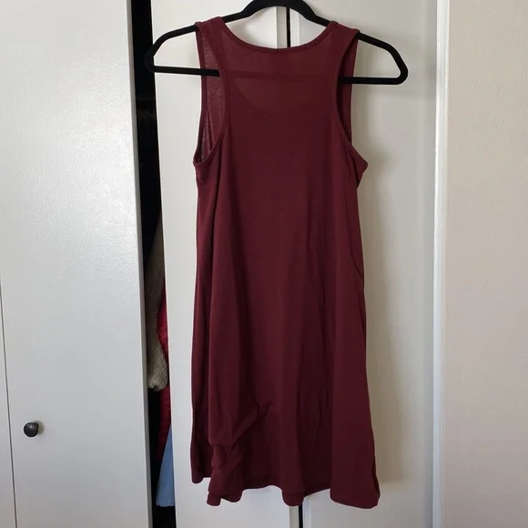 Mossimo Burgundy Swing Dress - Picture 2 of 3